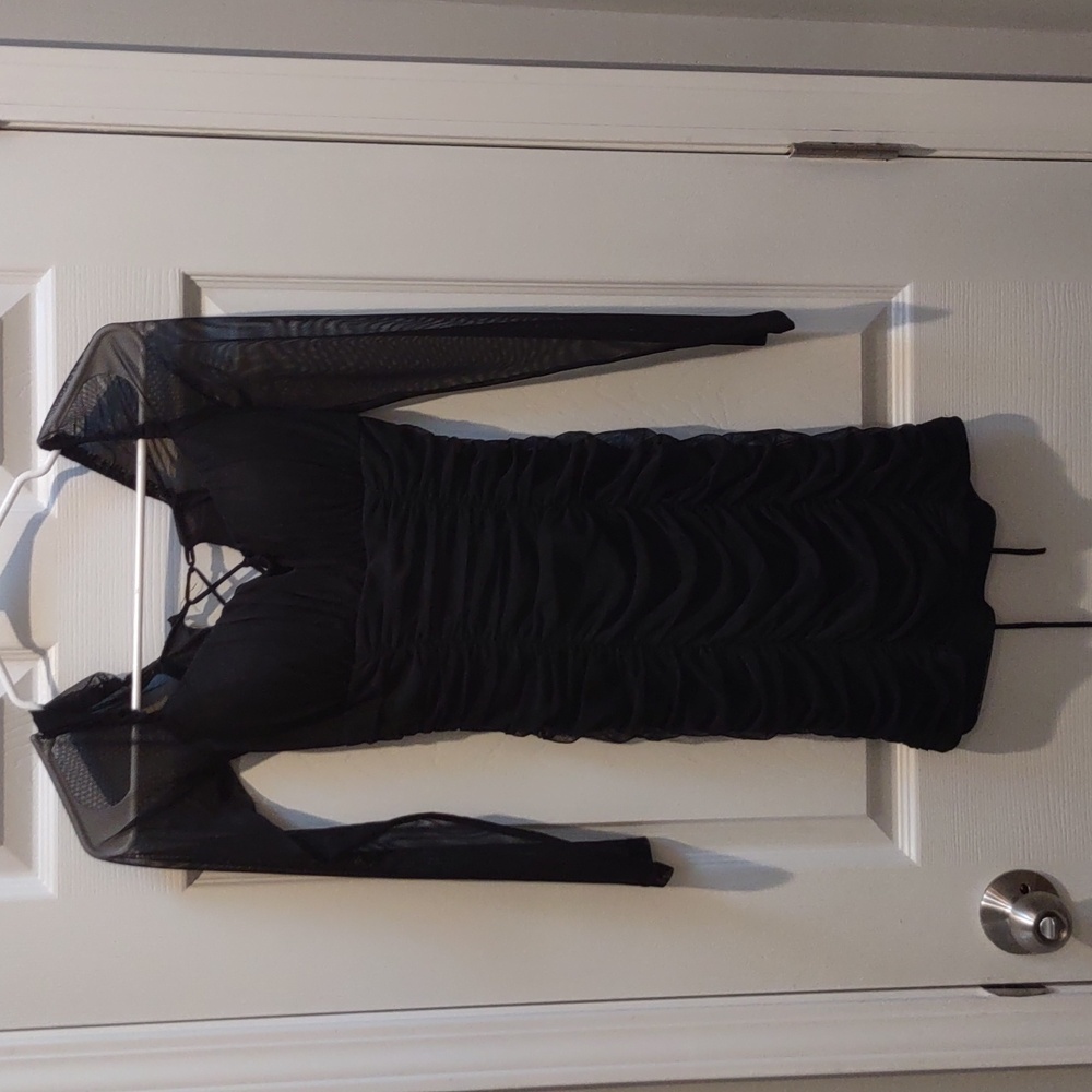 formal black dress